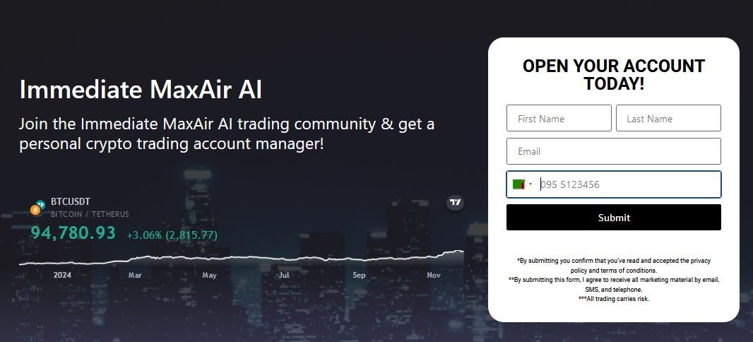Immediate MaxAir AI Review – Legit Crypto Trading Platform or Scam?