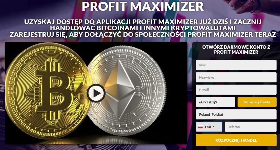 Profit Maximizer Opinie – Legalna Platforma Crypto czy Oszustwo?