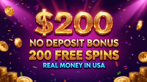 $200 No Deposit Bonus 200 Free Spins Real Money in USA by SweepsPulse
