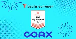 APP-STORE PERFORMANCE WITHOUT THE STORE: COAX SOFTWARE CLIMBS INTO TECHREVIEWER’S ELITE TOP WEB DEVELOPERS SELECTION