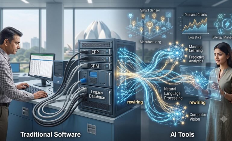 AI Tools vs Traditional Software The Hidden Shift That’s Quietly Rewiring Entire Industries