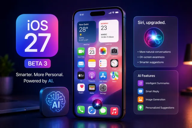 Apple’s iOS 27 Beta Introduces Smarter Siri With New AI Customization Options