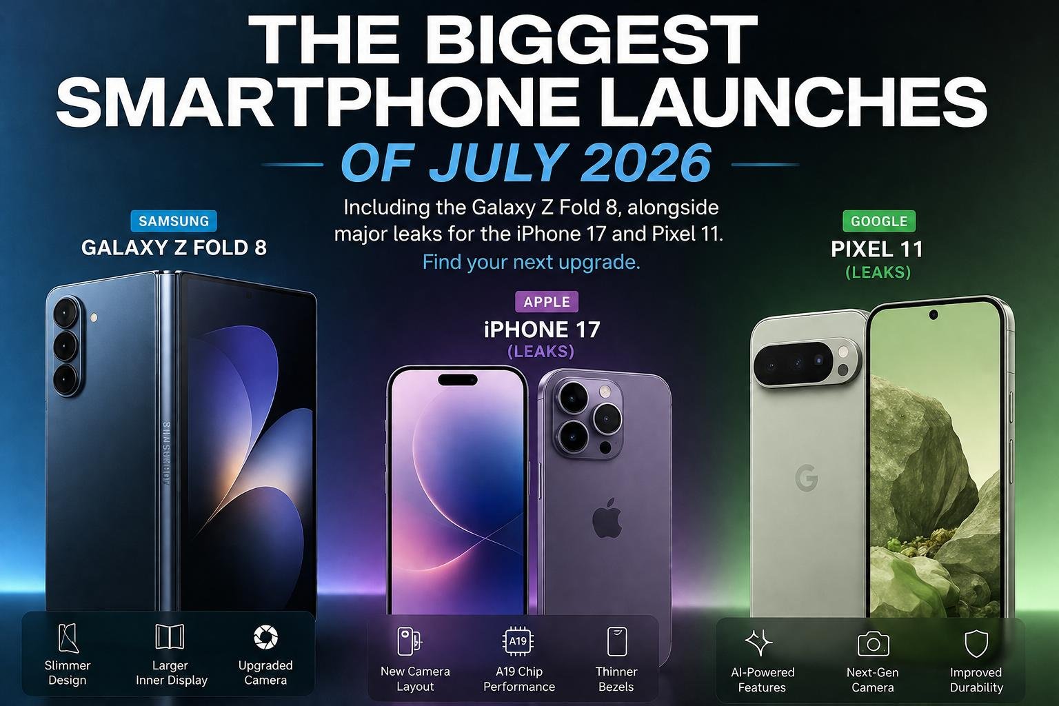 July 2026 Smartphone Roundup: The Biggest Launches, Leaks, and Upcoming Releases
