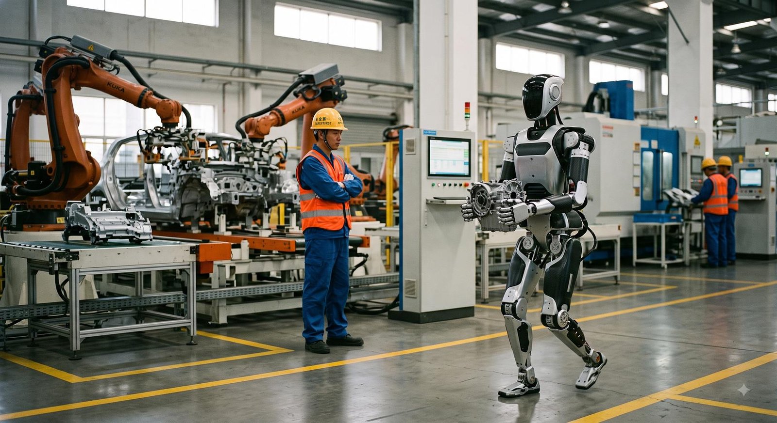 Chinas Humanoid Robots Face Their Biggest Test Factory Work